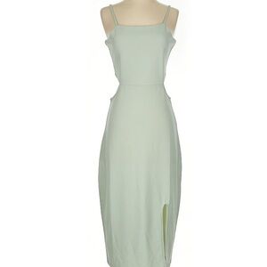 PINK LILY Green Cutout Dress